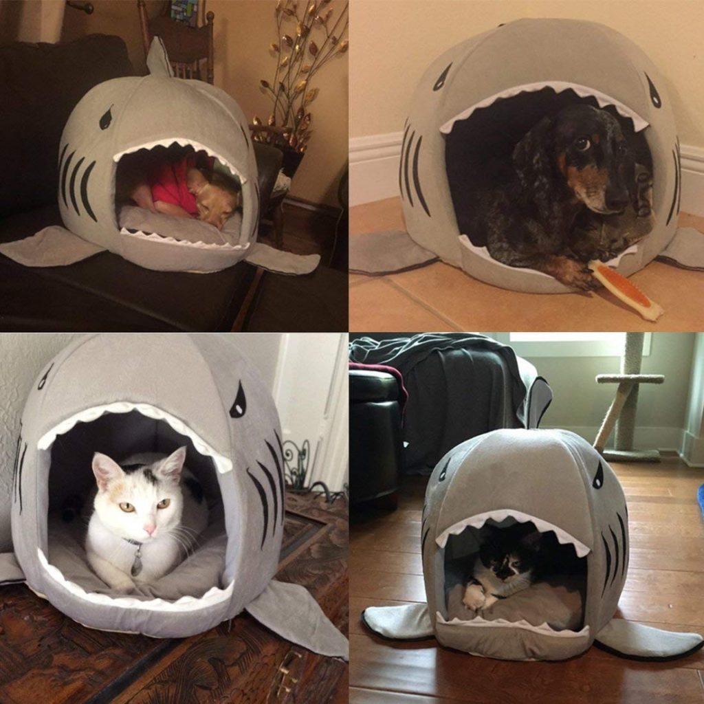 Shark Dog Bed House
