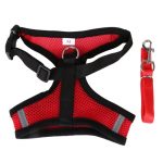 cute dog harness red