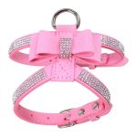cute dog harness pink