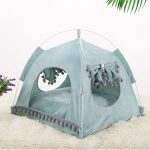 Summer Breathable Cat Bed Portable Foldable Pet Nest Cat Small Dog Tent House Removable Washable Sleeping Puppy Teepee
