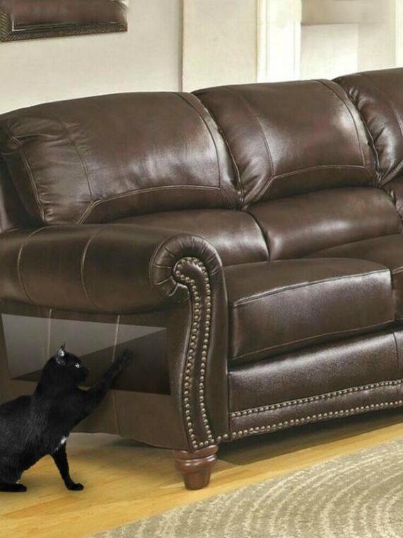 2/3/4/6/8PCS Cat Scratch Guards Corner Guard Pvc Deterrent Pad Furniture Flexible Vinyl Protector Paw Pad For Sofa Couch Door