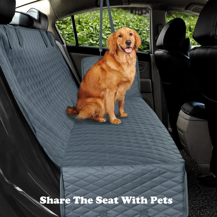 Waterproof Dog Car Seat Cover Hammock With Zipper And Pockets