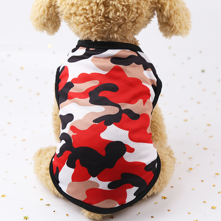 DogMEGA Printed Mesh Camouflage Breathable Shirt for Small Dog