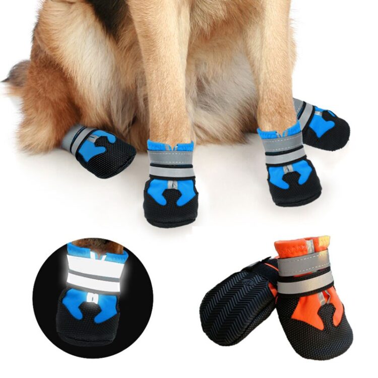 DogMEGA Breathable, Anti-slip and Reflective Shoes for Medium and Large