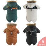 DogMEGA Warm Two-Legged Plush Vest Hoodie | Autumn And Winter Clothes for Small Dog