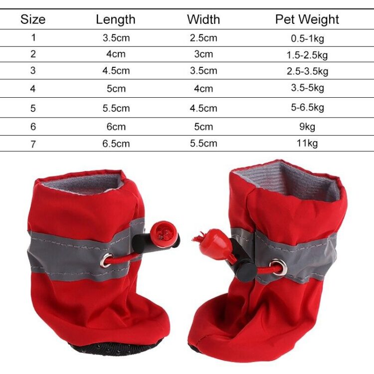 DogMEGA Waterproof Anti-Slip Dog Boots for Outdoor