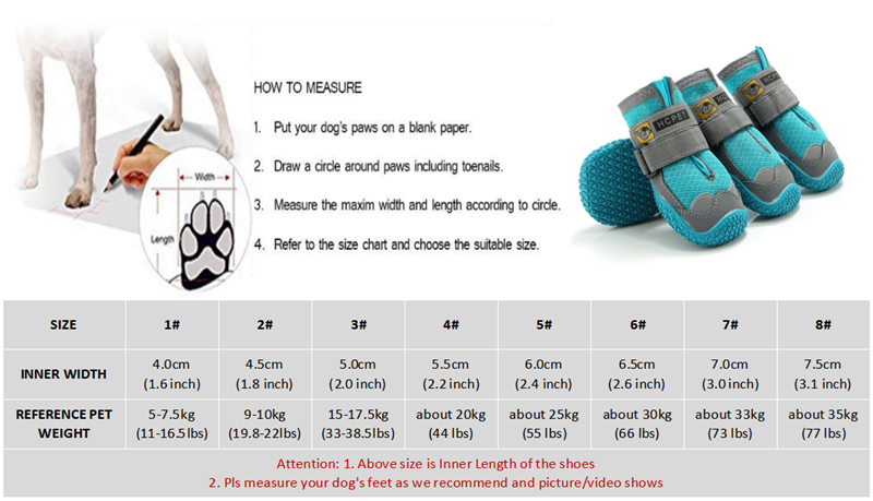 DogMEGA Boots Paw Protector | Anti-Slip Breathable Dog Shoes for Small Medium Large Dogs