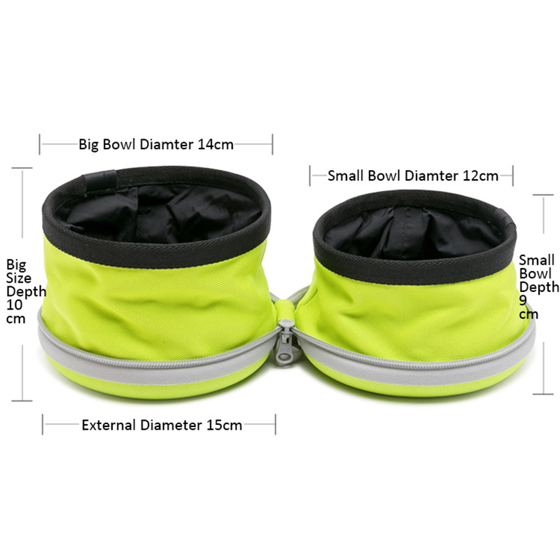 Collapsible 2 Way Use Dog Bowl | Waterproof Foldable Dog Bowl