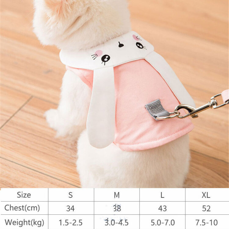Cute Dog Vest Harness | Walking Rope For Small Dogs