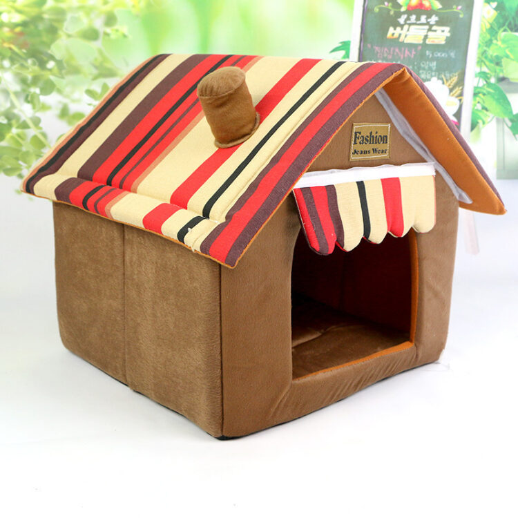 Removable and Washable House Tent Dog Bed