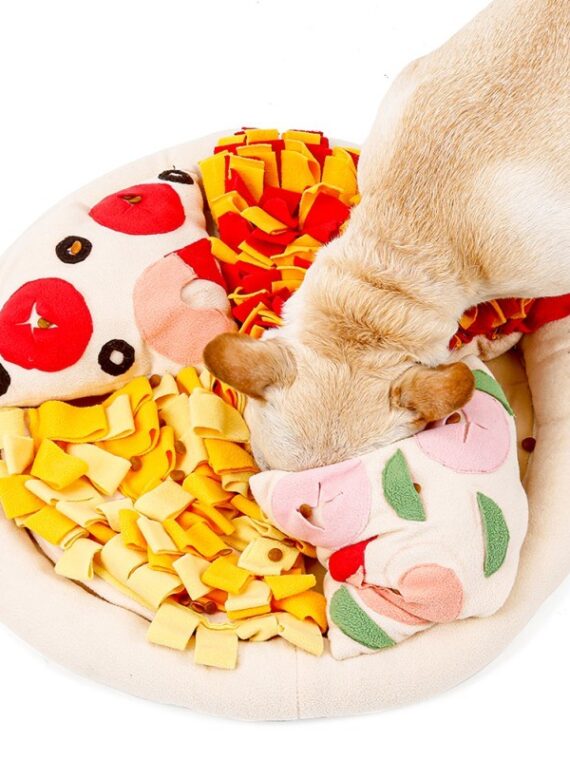 Pizza Hidden Food Sniffing Mat for Dog