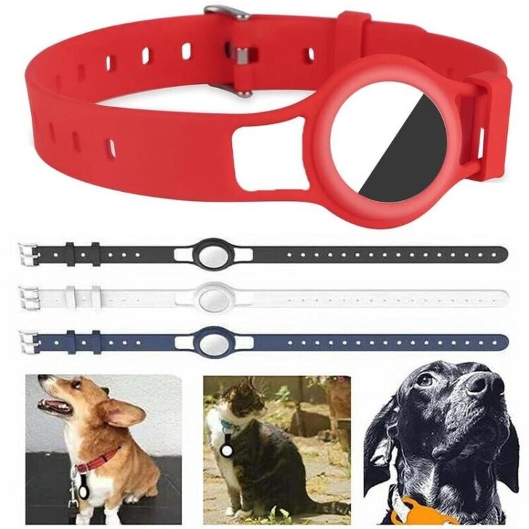 DogMEGA Adjustable Dog Collar Suitable for Apple Airtag