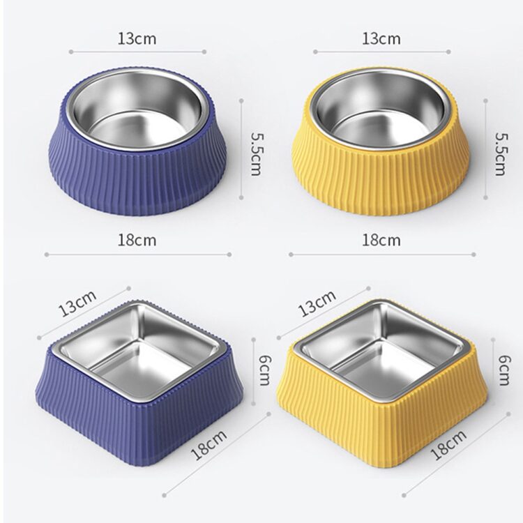 Dog Food Bowl Stainless Steel | Anti-overturning Large Bowl for Dog