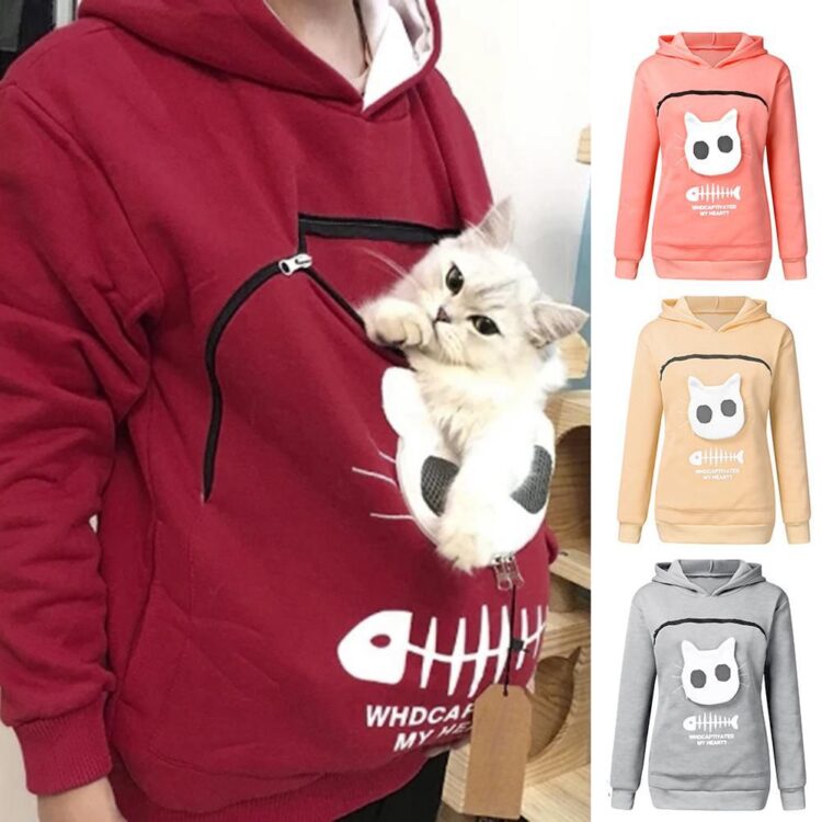 DogMEGA Cat Pouch Hoodie | Sweatshirt Cat Pouch Hoodie