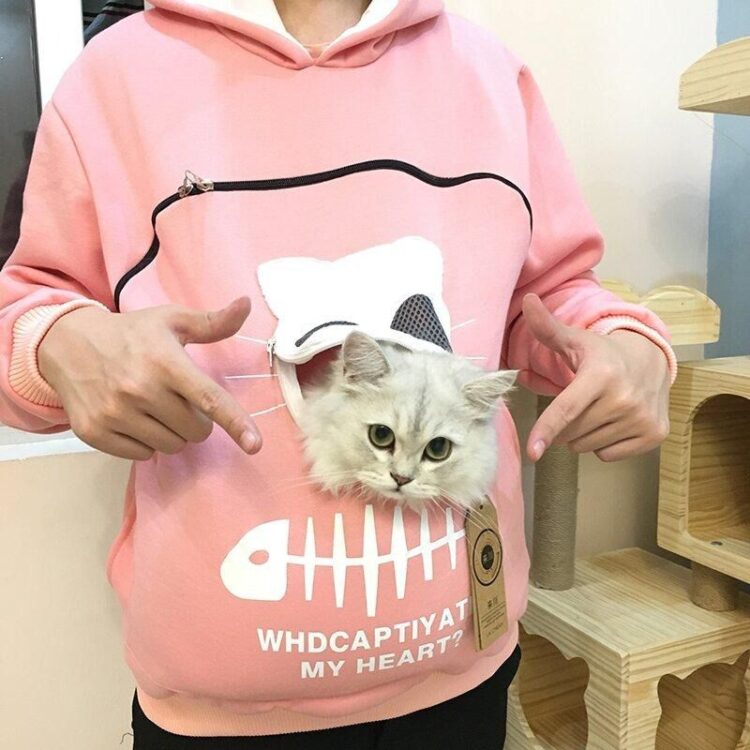 DogMEGA Cat Pouch Hoodie | Sweatshirt Cat Pouch Hoodie