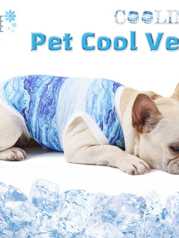 Summer Pet Dog Cooling Vest Heat Resistant Cool Dogs Clothes Breathable T-shirt For Small Medium Dogs