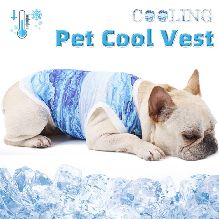 Summer Pet Dog Cooling Vest Heat Resistant Cool Dogs Clothes Breathable T-shirt For Small Medium Dogs
