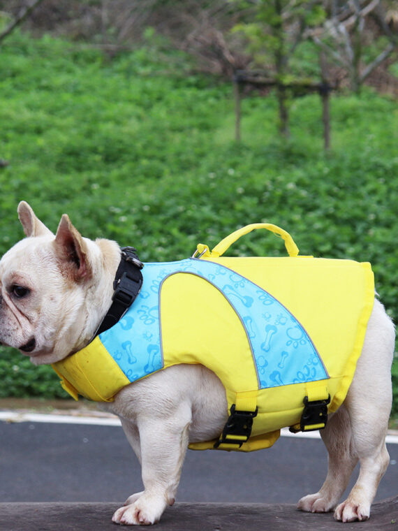DogMEGA Reflective Life Jacket for Chubby Dog