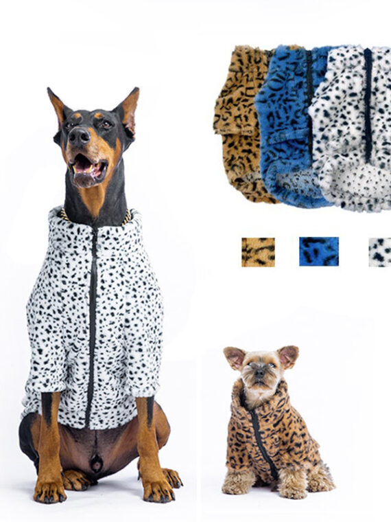 Leopard Dog Jacket for Medium Large Dog
