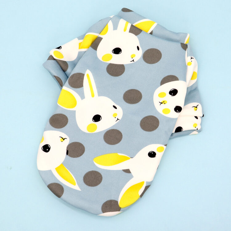 Soft Cotton Dog Clothes With Cute Colorful Patterns Keep Them Warm