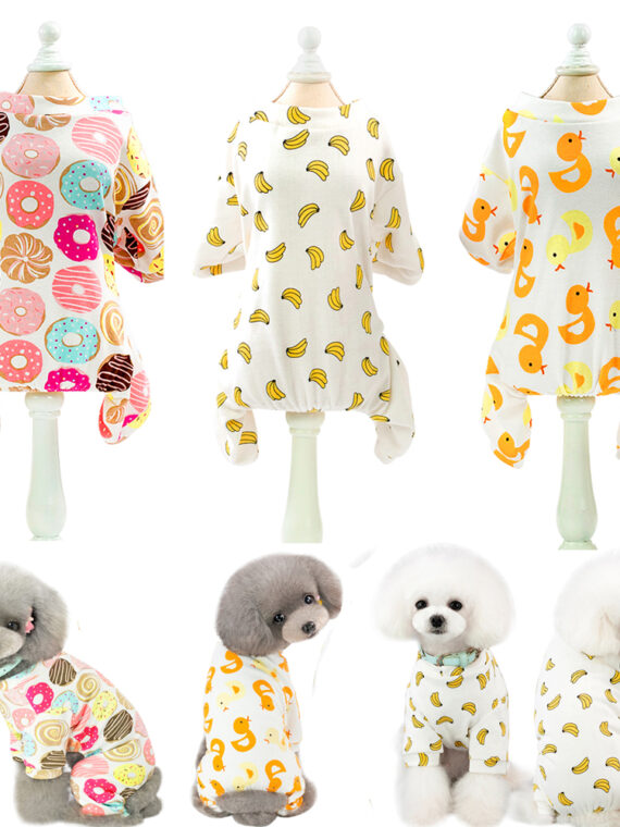 DogMEGA Autumn Clothes with Cute Patterns for Dogs