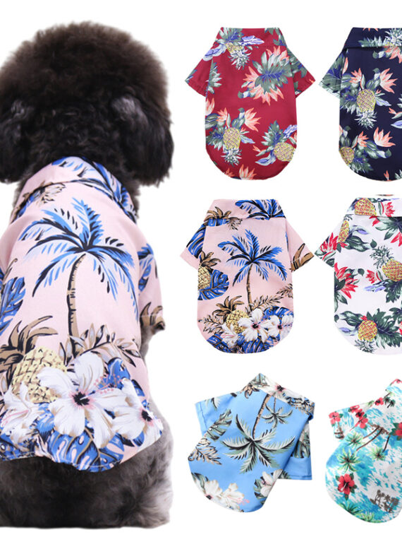 Hawaiian beach-style T-shirt for dogs