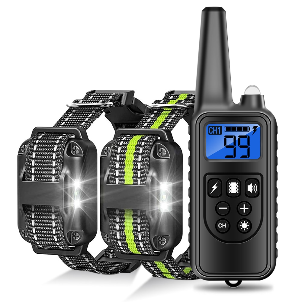 Rechargeable Electronic Dog Training Collar With LCD Display