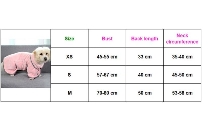 Absorbent Bathrobe For Dog - Many Cute Pastel Colors