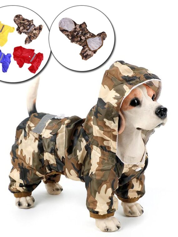Simple Raincoat For Small And Medium-sized Dogs