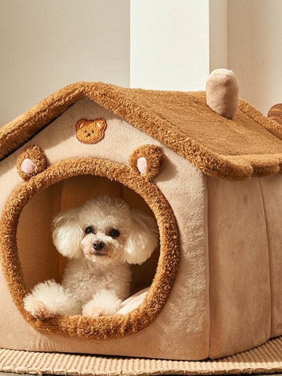 Cute Textured Bed For Dogs