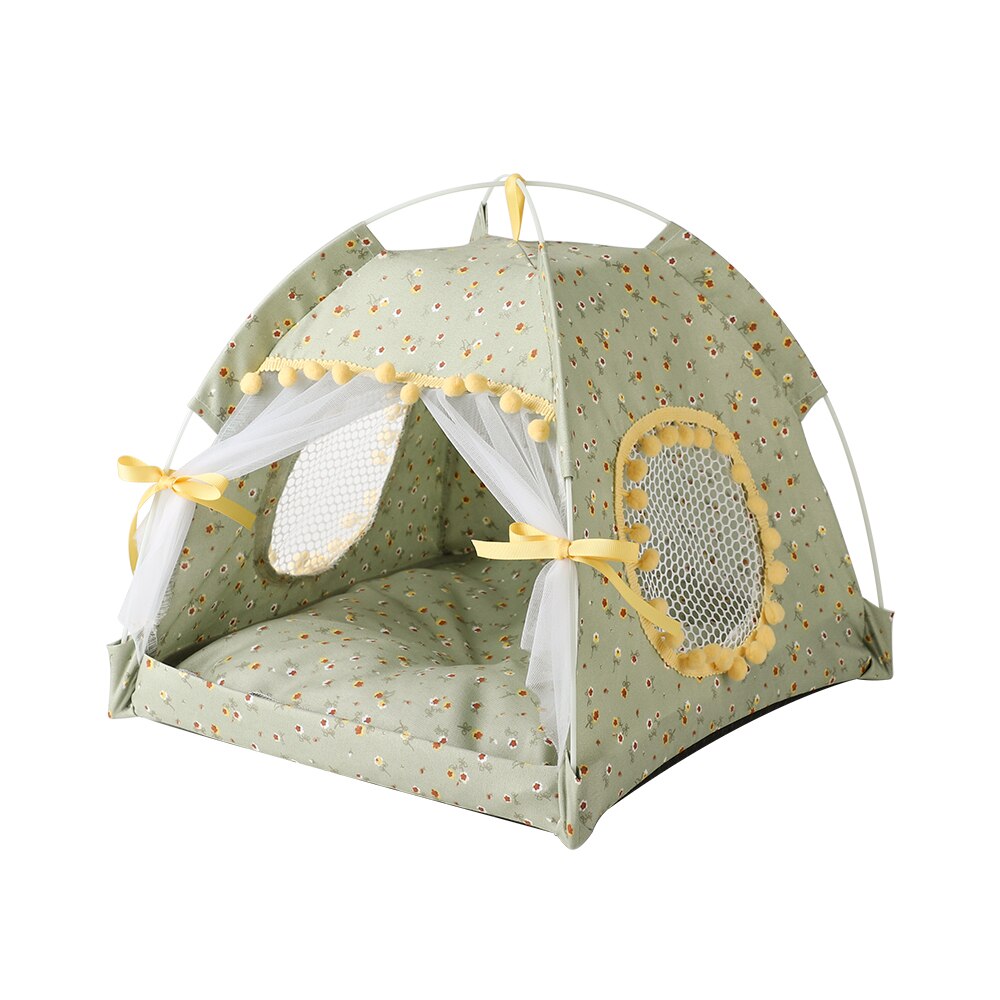 Princess Bed With Curtains For Dogs