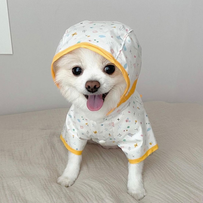 Full Body Raincoat For Dogs - With Convenient Pockets On The Back