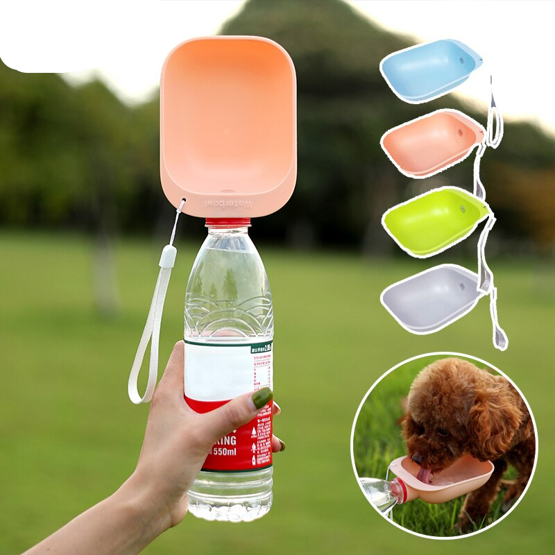 Portable Drinking Bowl – Can Be Attached To A Water Bottle For Dog