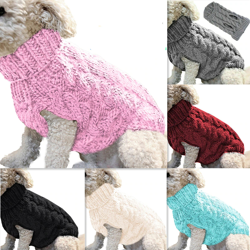 Warm Turtleneck Sweater – Winter Clothes For Dogs