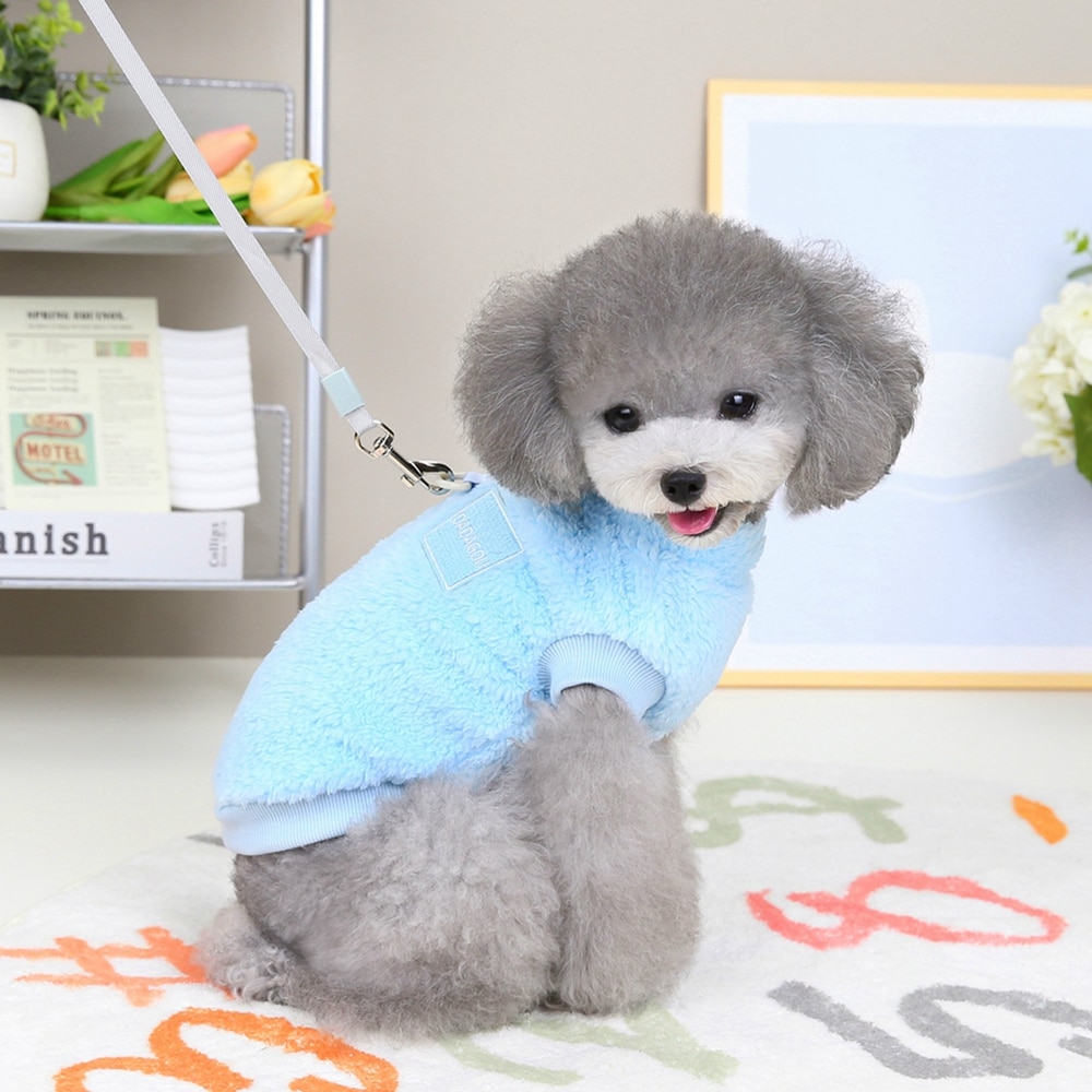 Dog Winter Clothes - Soft Coral Fleece Sweater