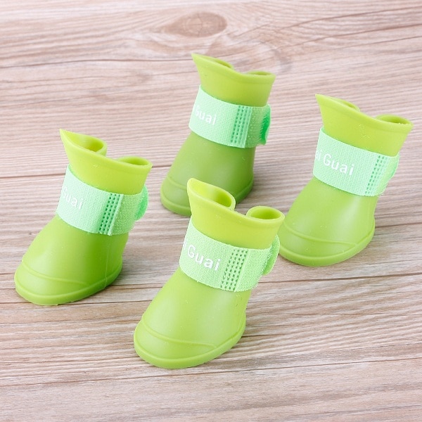 Waterproof Rubber Rain Boots For Dogs