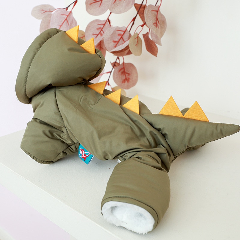 Thick Winter Jumpsuit - Cute Dinosaur Style