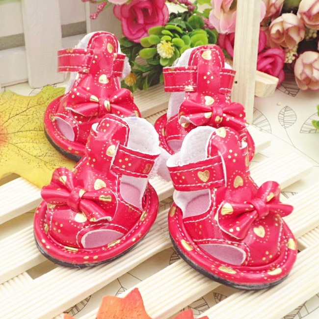 Lovely Bow Sandals For Dogs