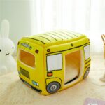 Dog Yellow House - Foldable Bus Style