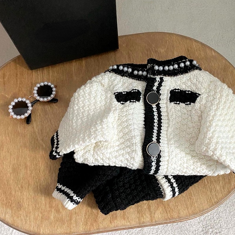 Dog Knitted Cardigan With Luxury Design