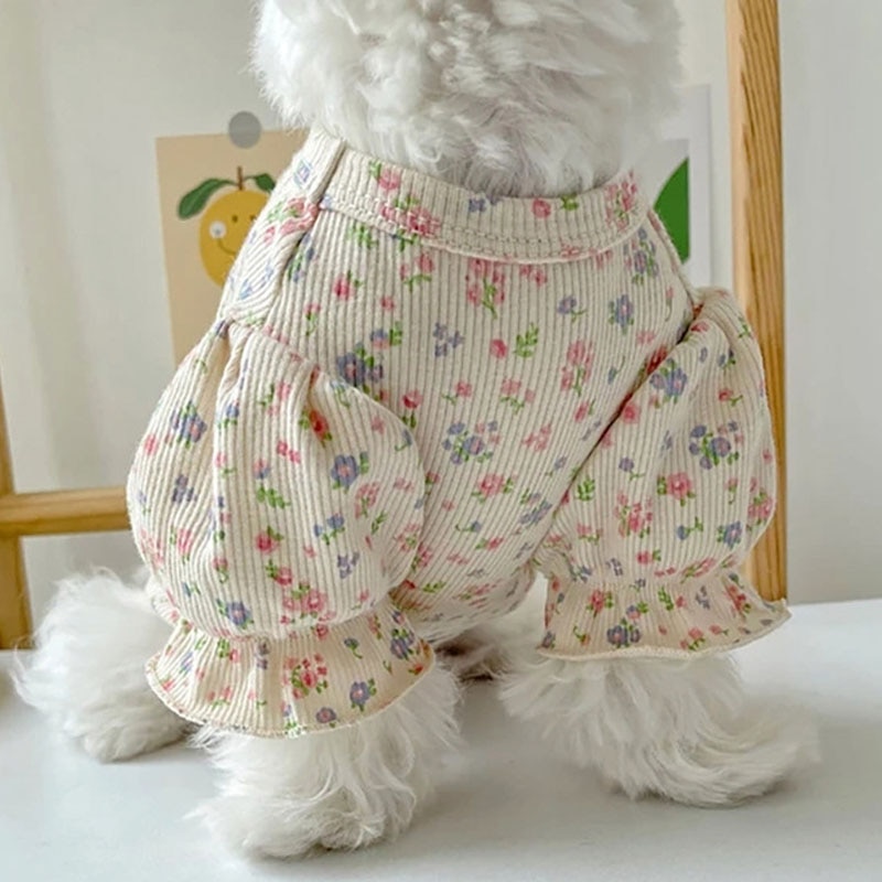 Dog Clothes - Cute Floral Pattern Shirt