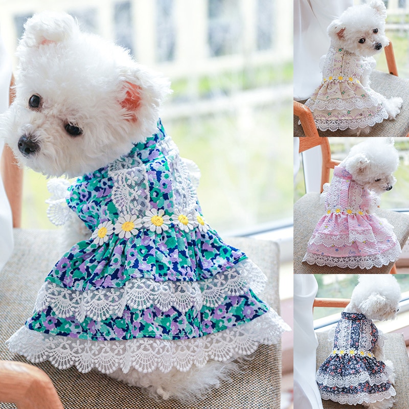 Daisy Lace Princess Dress For Dog